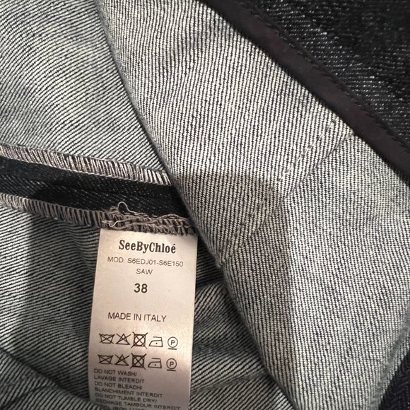 See By Chloe A-line denim miniskirt - Picture 4 of 4